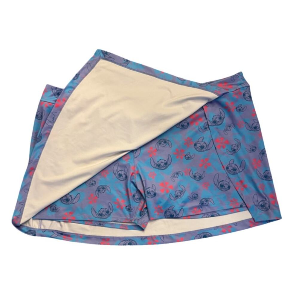 Disney Parks Womens Stitch Print Activewear Skort 3X - Picture 2 of 4